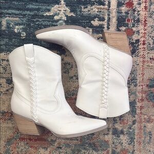 DV by Dolce Vita White Ankle Boots